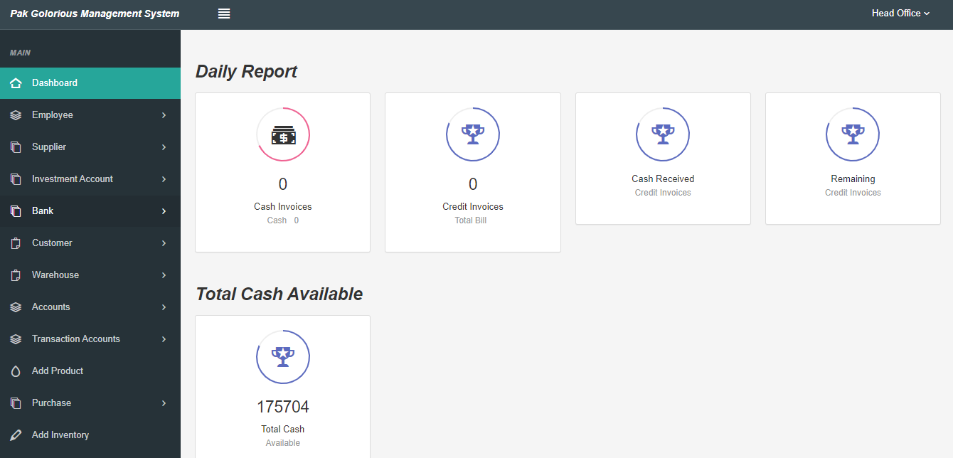 PG dashboard